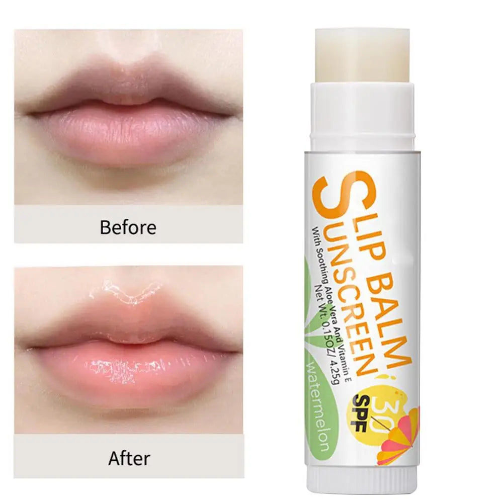 Natural Lip Balm SPF 30 – Moisturizing Fruit Flavor Sticks