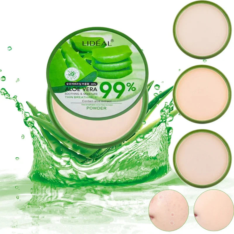 99% Aloe Vera Softening Powder – Waterproof, Oil-Control Foundation