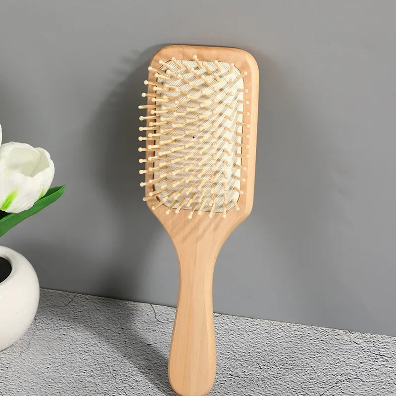 Bamboo Cushion Hair Brush – Scalp Massage Comb