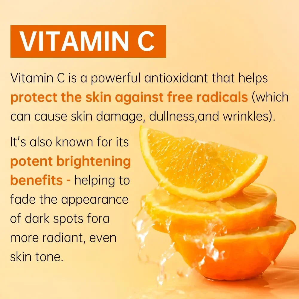 JoyPretty Vitamin C Skincare Kit – 5pcs Whitening & Moisturizing Set