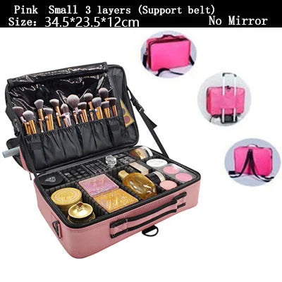 Large Cosmetic Makeup Bag – Travel Storage Case