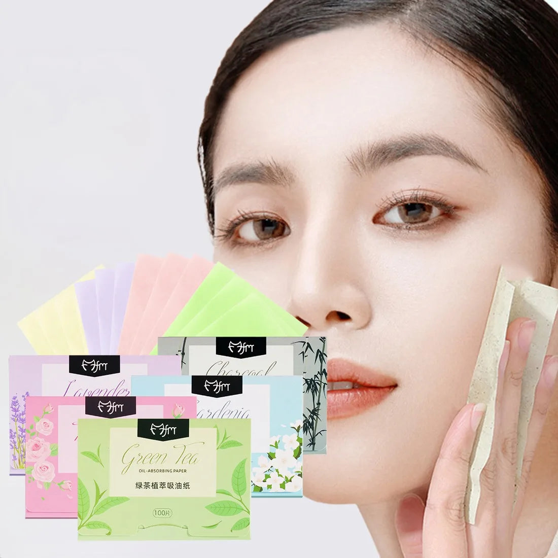 Oil Blotting Paper – 100pcs Portable Face Wipes
