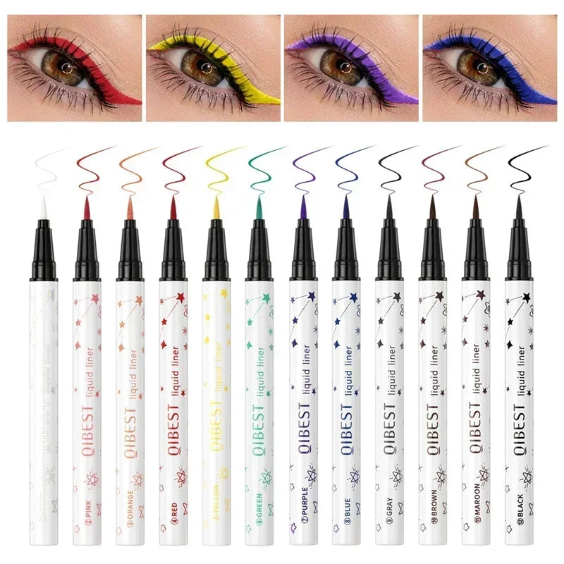 Quick Dry Eyeliner Pen – Waterproof Colorful Makeup