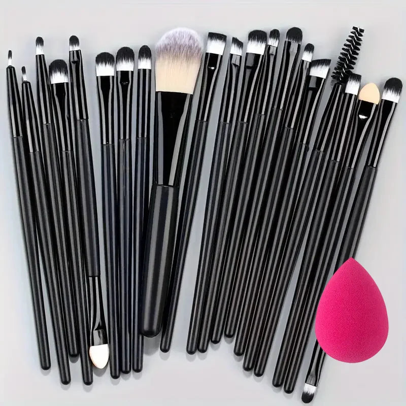 Makeup Brush Set (8–20pcs) – Foundation & Eyeshadow