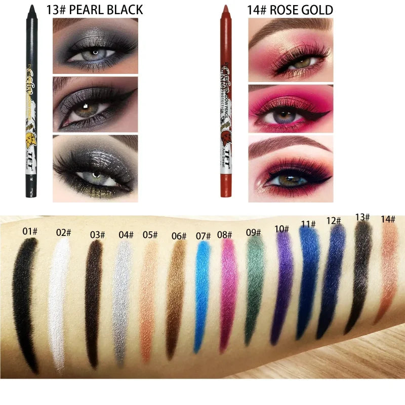 Colorful Eyeliner Pencil – Waterproof Quick-Dry Makeup