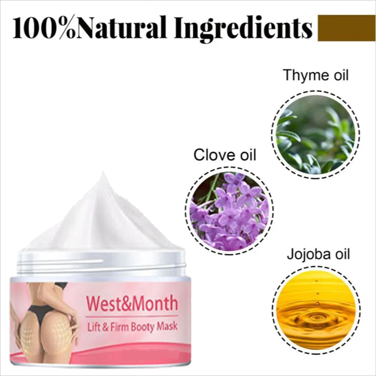 Hip Lift Massage Cream – Firming & Plumping