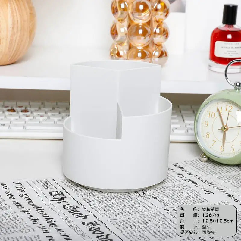 360° Rotating Brush Holder – Vanity Makeup Organizer