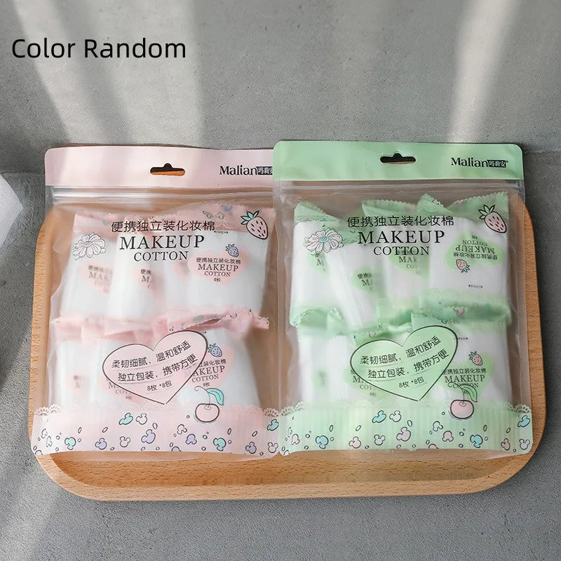 64PCS Makeup Remover Cotton Pads – Disposable Pack