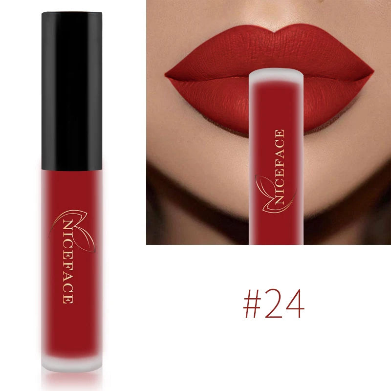 Niceface Lip Gloss – Waterproof Matte Liquid Lipstick