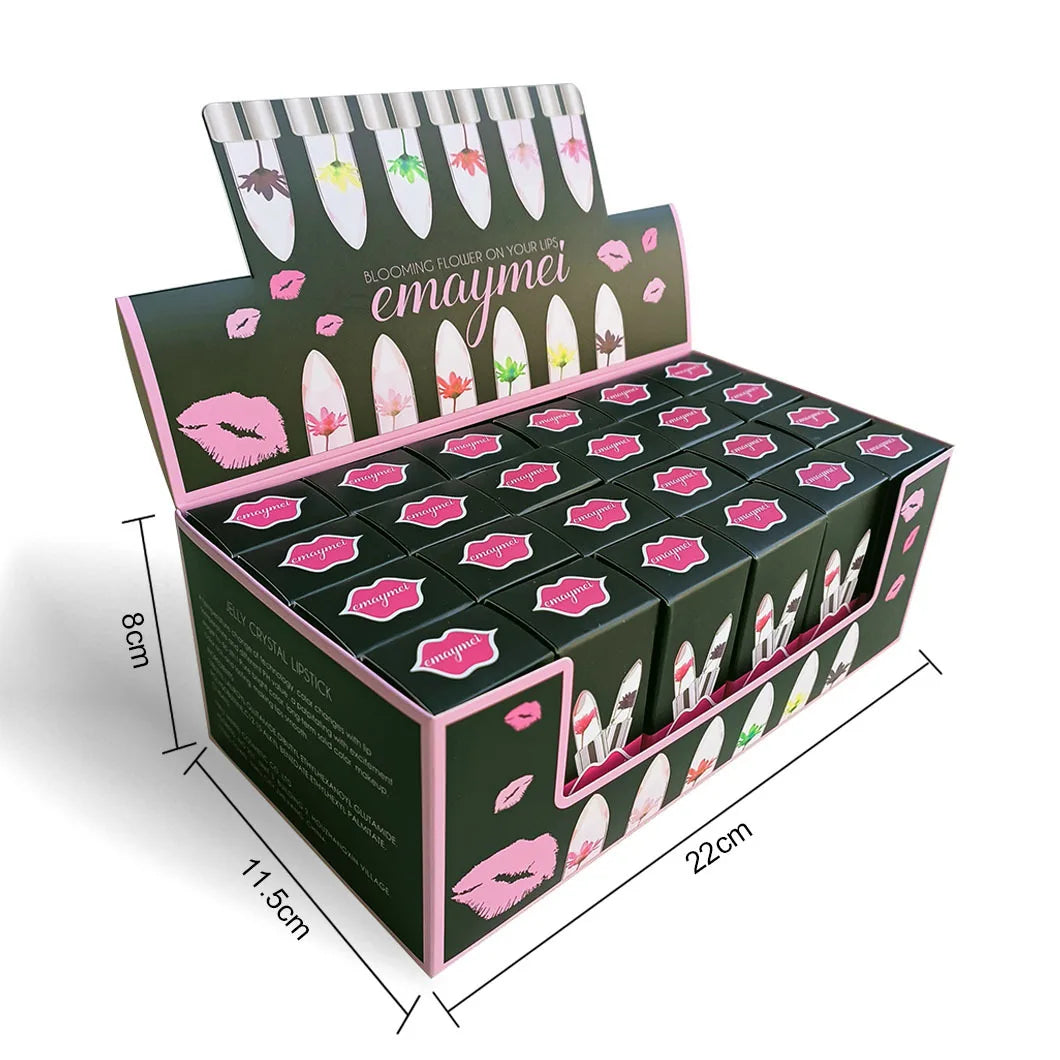 Lip Balm Set (24pcs) – Jelly Flower Color Changing