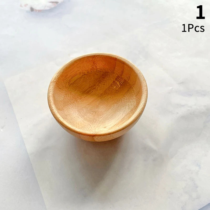 Mini Bamboo Mixing Bowl Set – DIY Face Mask Tools