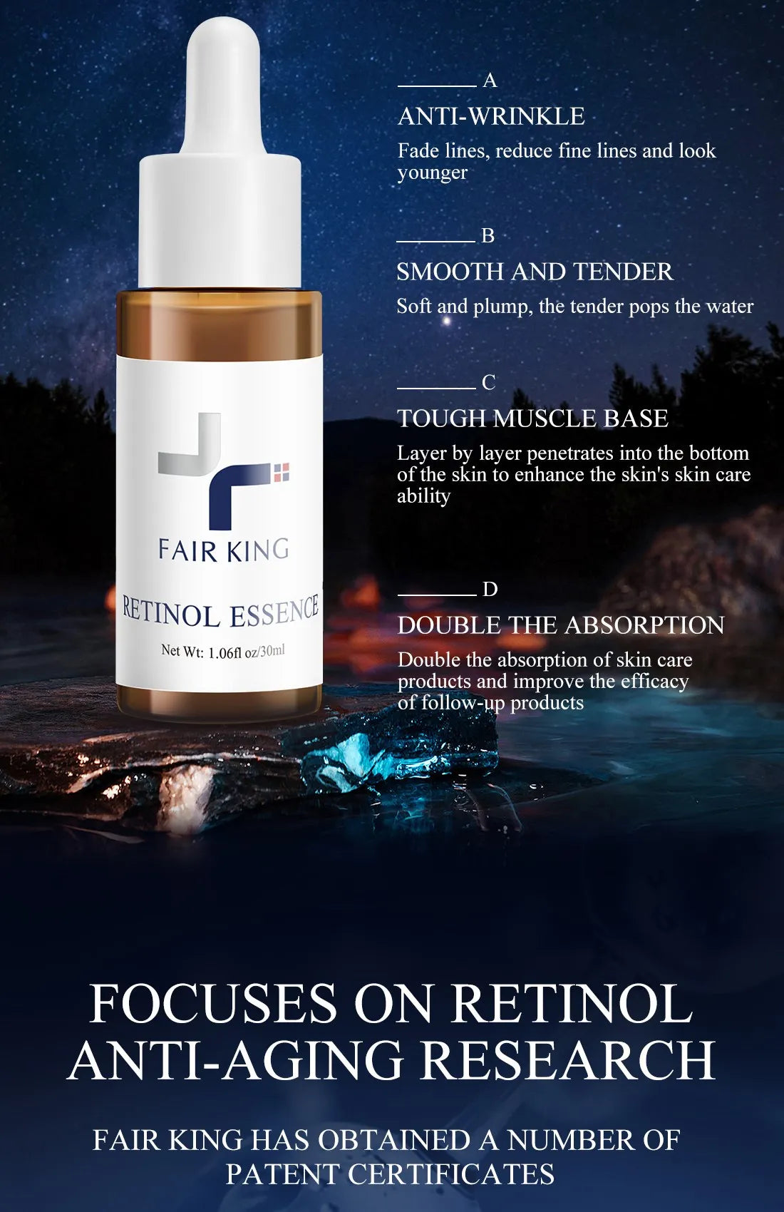 Retinol Vitamin A Serum – Anti-Aging & Pore Refining