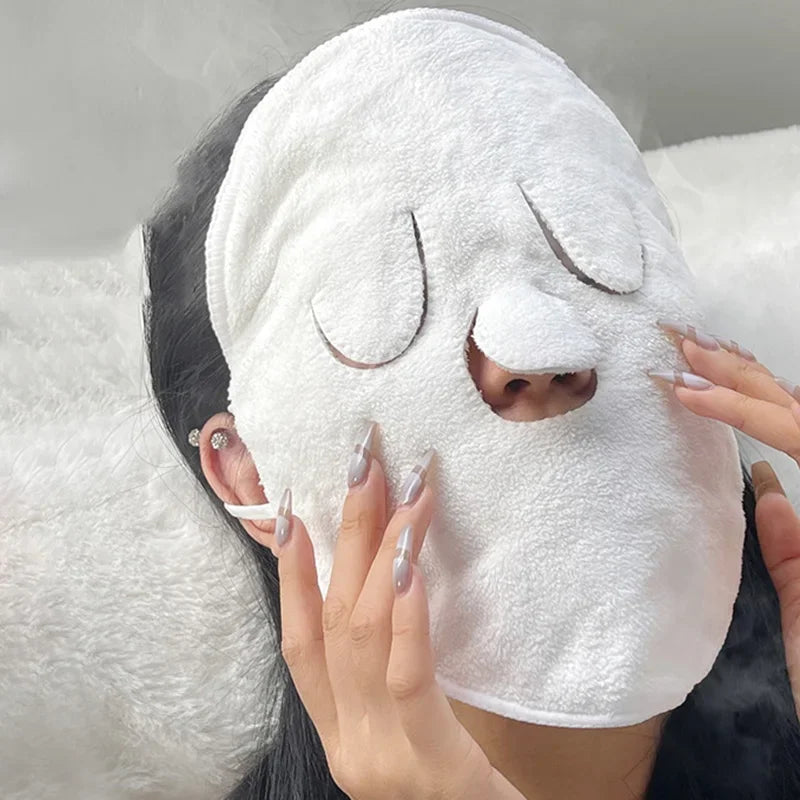 Cotton Hot Compress Towel – Steam Facial & Pore Cleaner