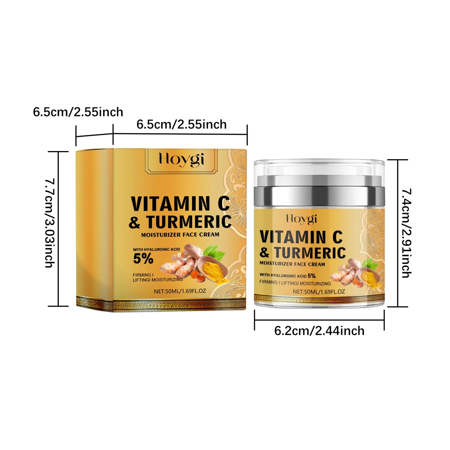 Vitamin C & Turmeric Face Cream – Dark Spot Care
