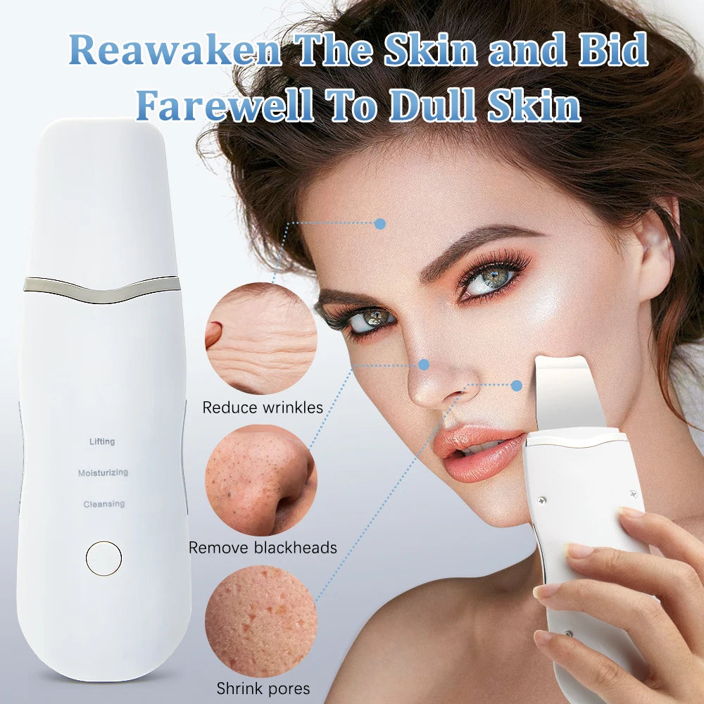 Ultrasonic Face Spatula – Blackhead & Pore Cleaner