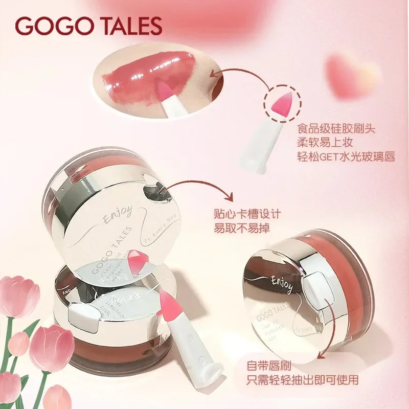 Gogotales Jelly Lip Gloss – Transparent Water Shine