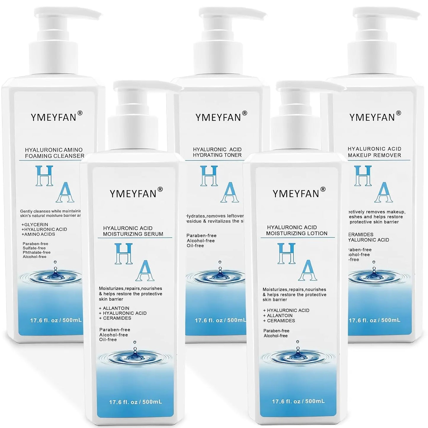 5-in-1 Hyaluronic Acid Skincare Set – Salon & Home Use