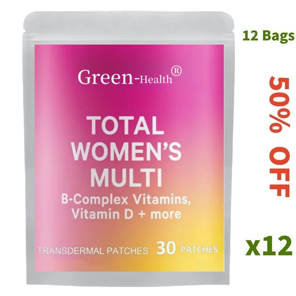 Women’s Multivitamin Patches – Hair, Skin, Nails & Energy (30 Pcs)