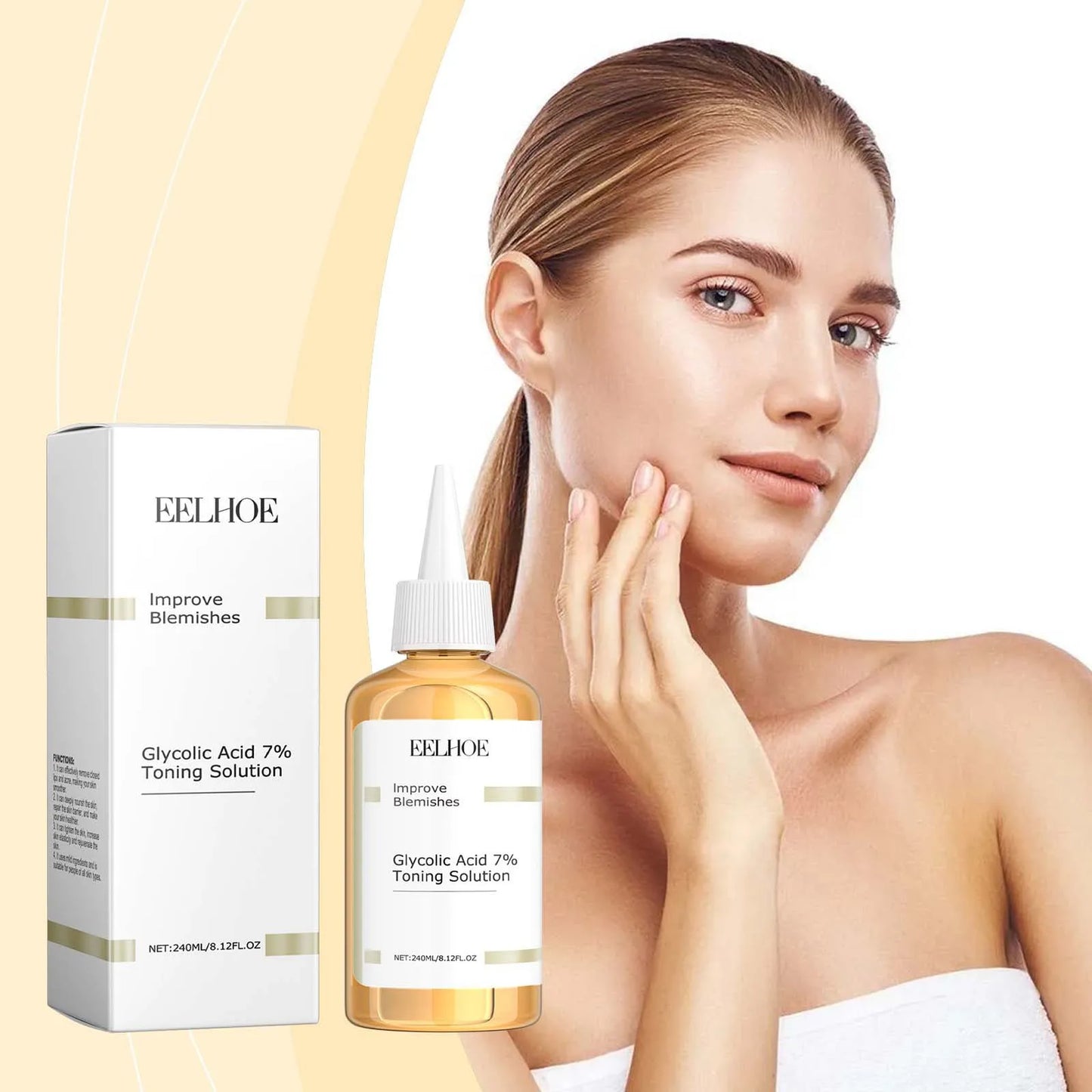 EELHOE Glycolic Acid Toner 7% – Firming & Oil Control (240ml)