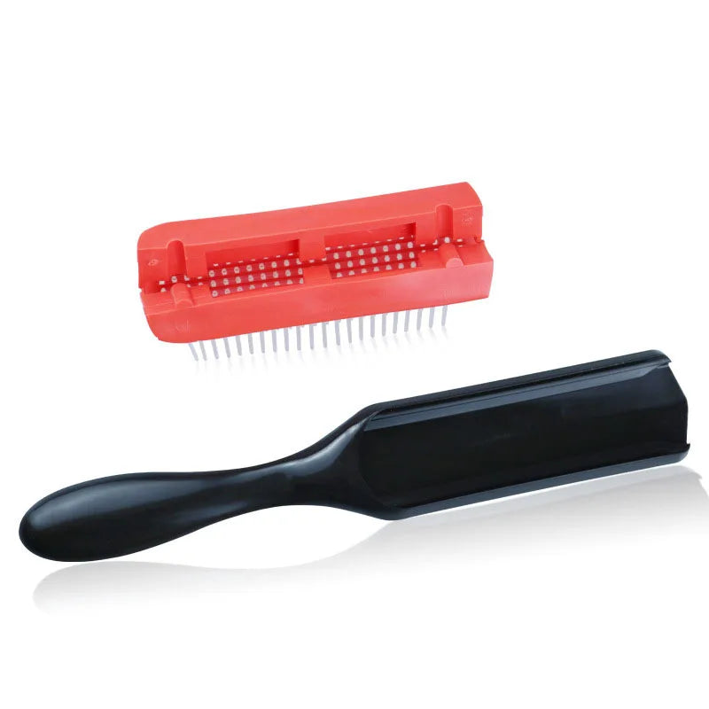 9-Row Detangling Hair Brush Denman Detangler Hairbrush Scalp Massager Straight Wet Comb for Women Men Salon Curly hair brush