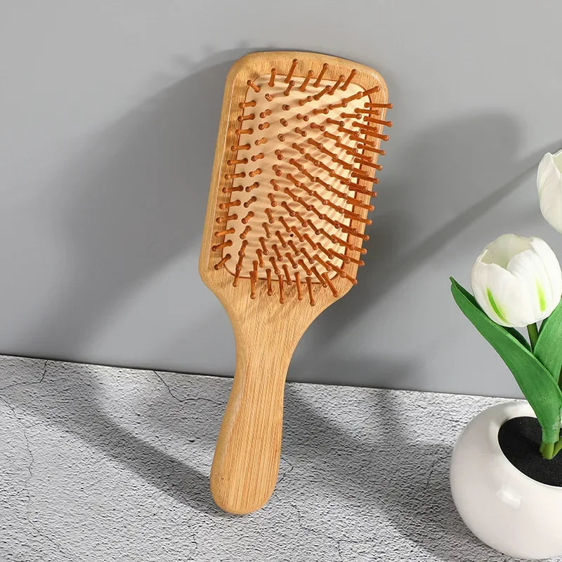 Bamboo Cushion Hair Brush – Scalp Massage Comb