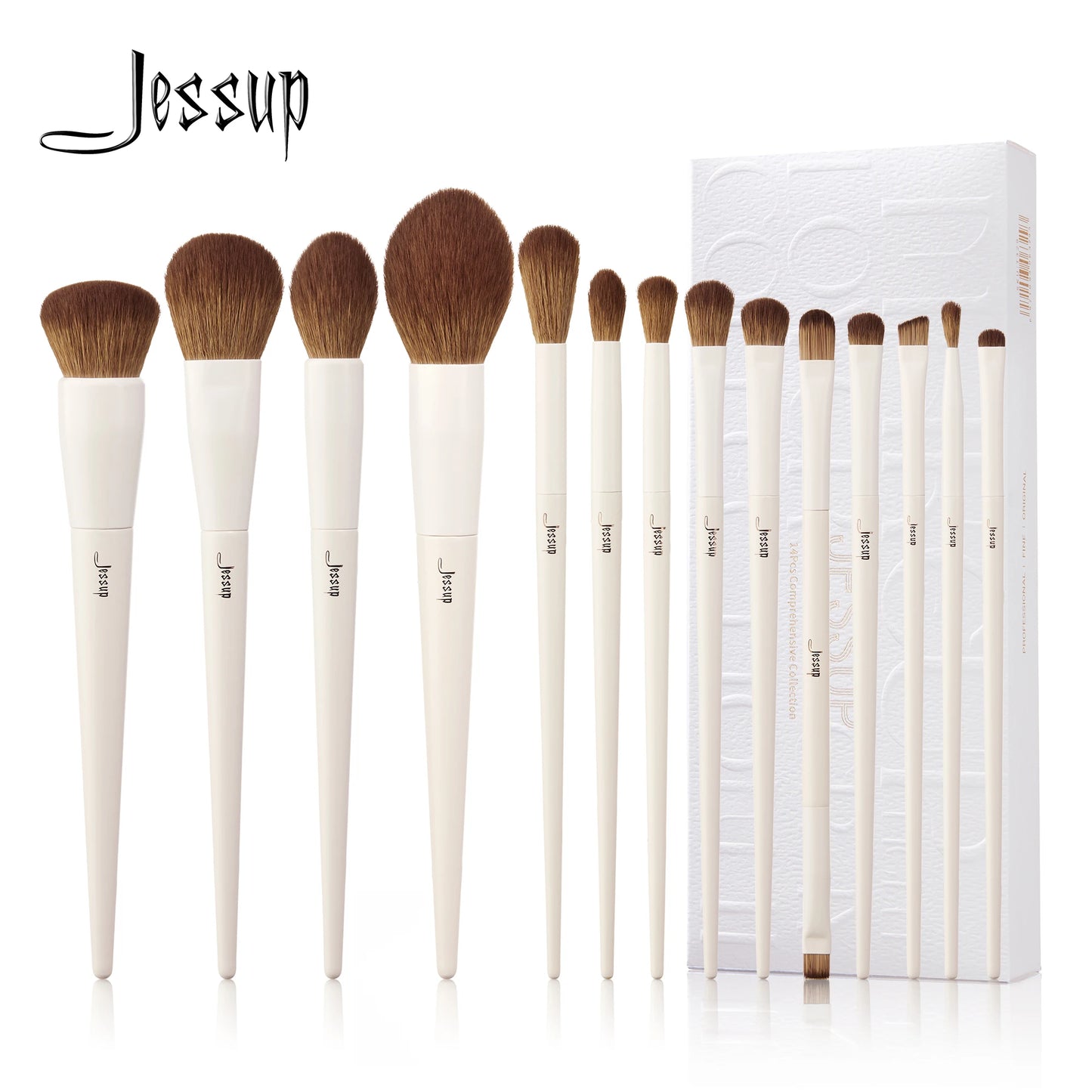 Jessup 14PCS Makeup Brush Set – Foundation & Eyeshadow