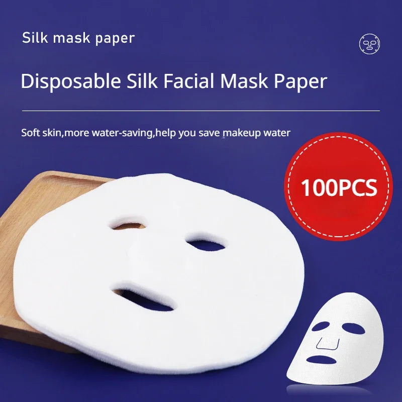 Disposable Facial Mask Sheets – Cotton Paper (50/100pcs)
