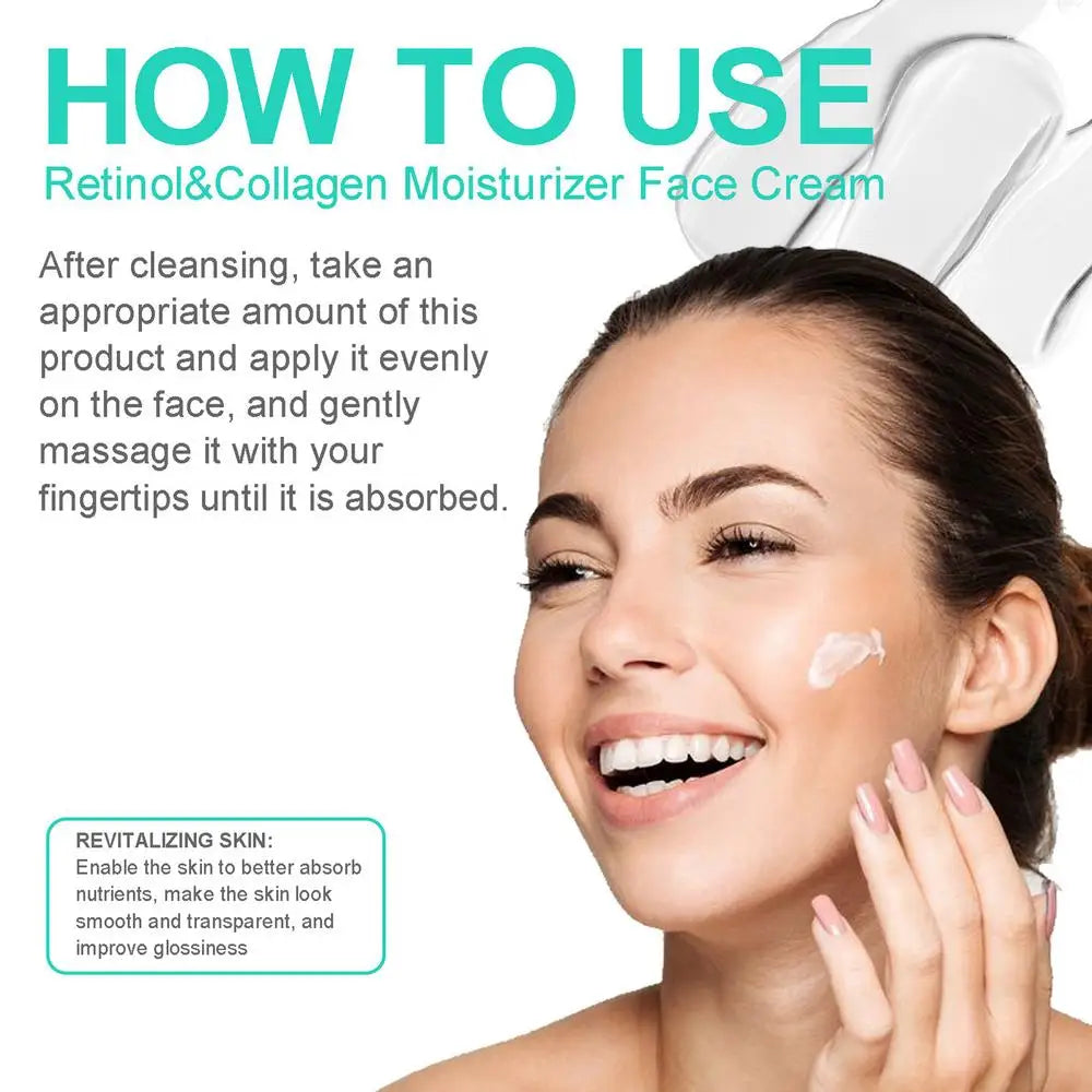 Retinol Anti-Aging Face Cream – Collagen & Hyaluronic Acid (50ml)