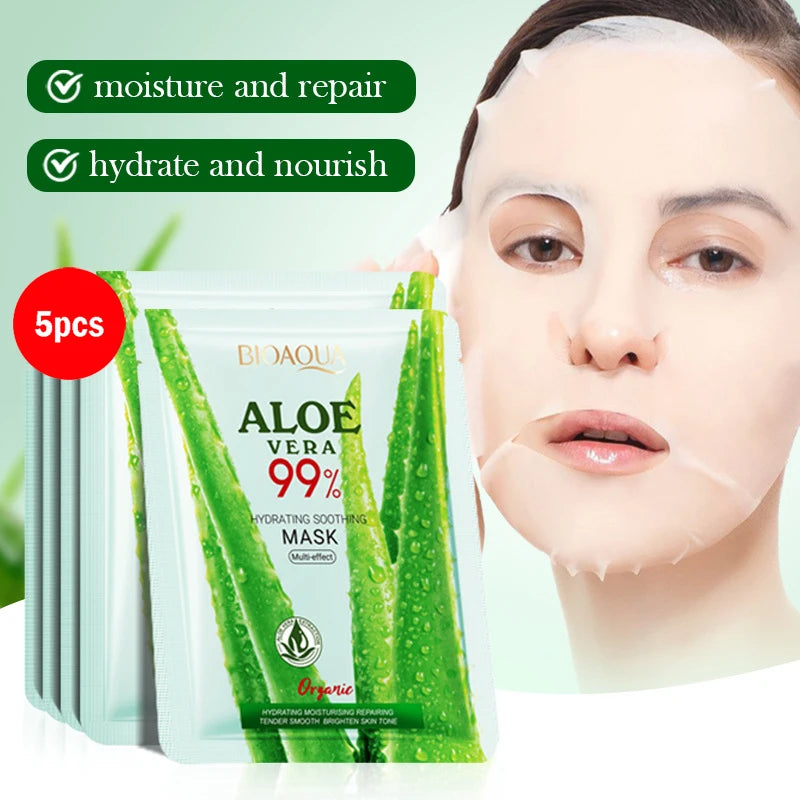 BIOAQUA Aloe Vera Face Masks (5/10pcs)