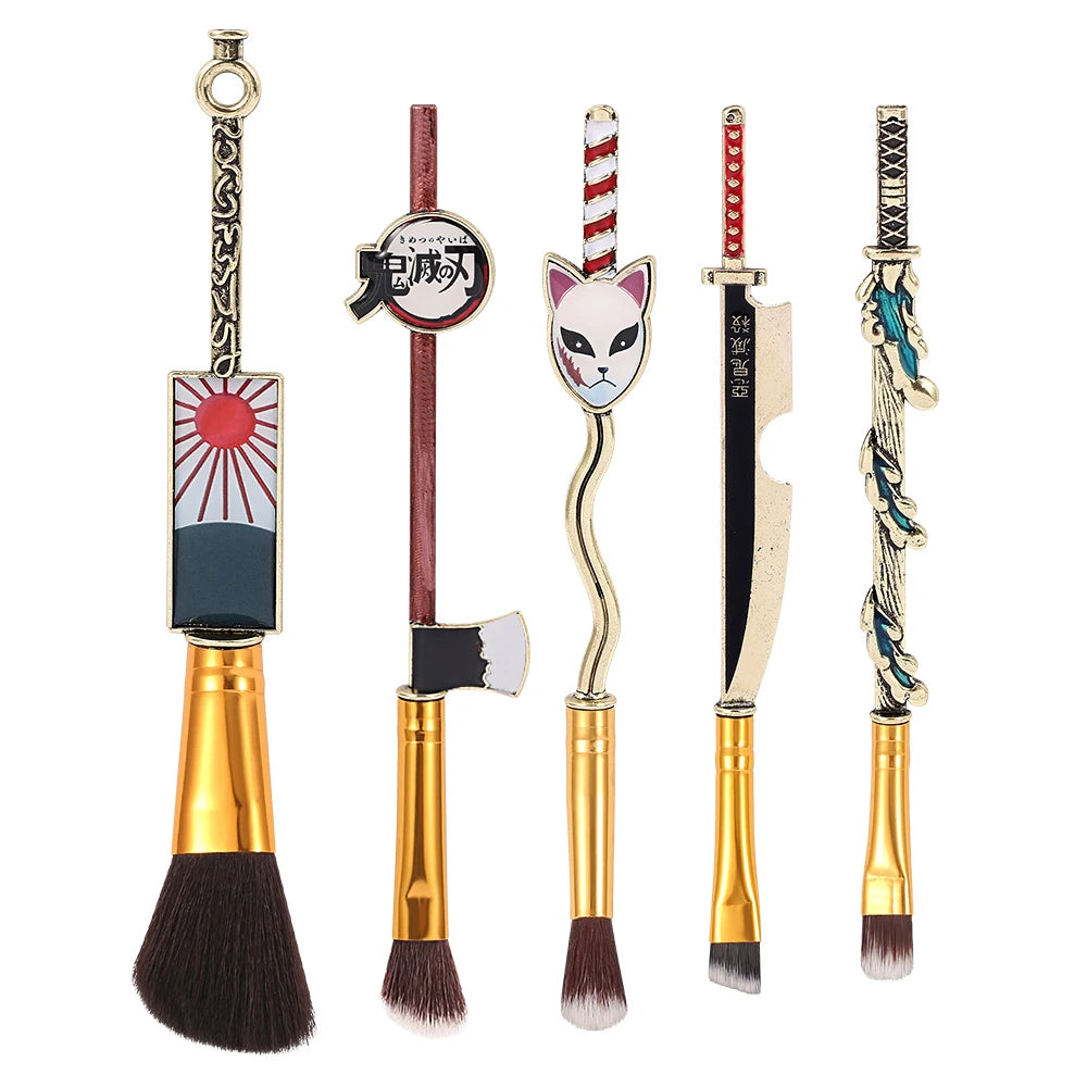 Demon Slayer Makeup Brush Set (5pcs) – Cosplay Tools