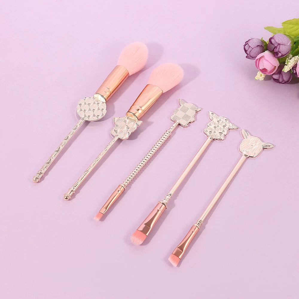5PCS Star Wars Makeup Brush Set – Yoda Eyeshadow & Powder Brushes