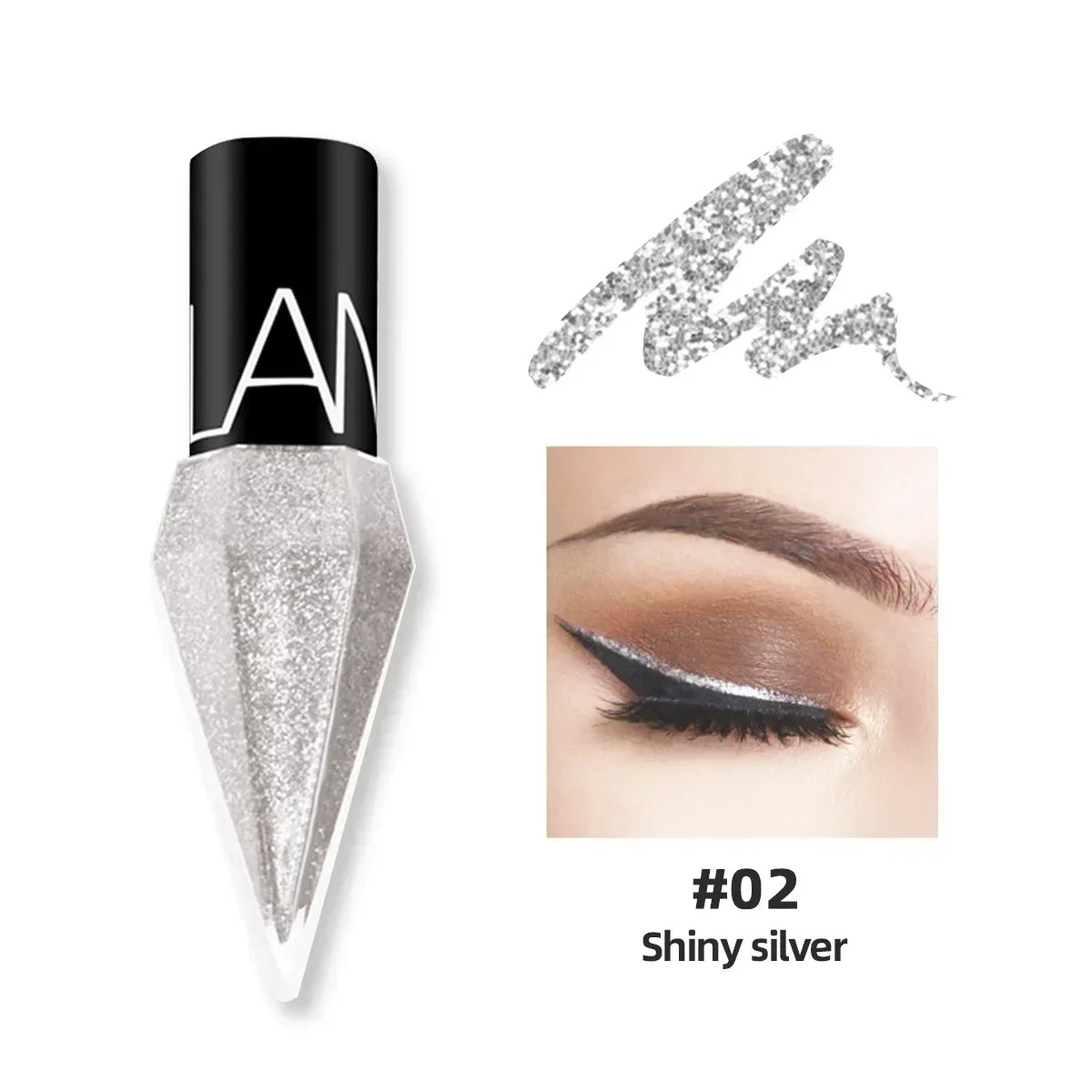 Diamond Shimmer Liquid Eyeliner – Waterproof 5-Color Set