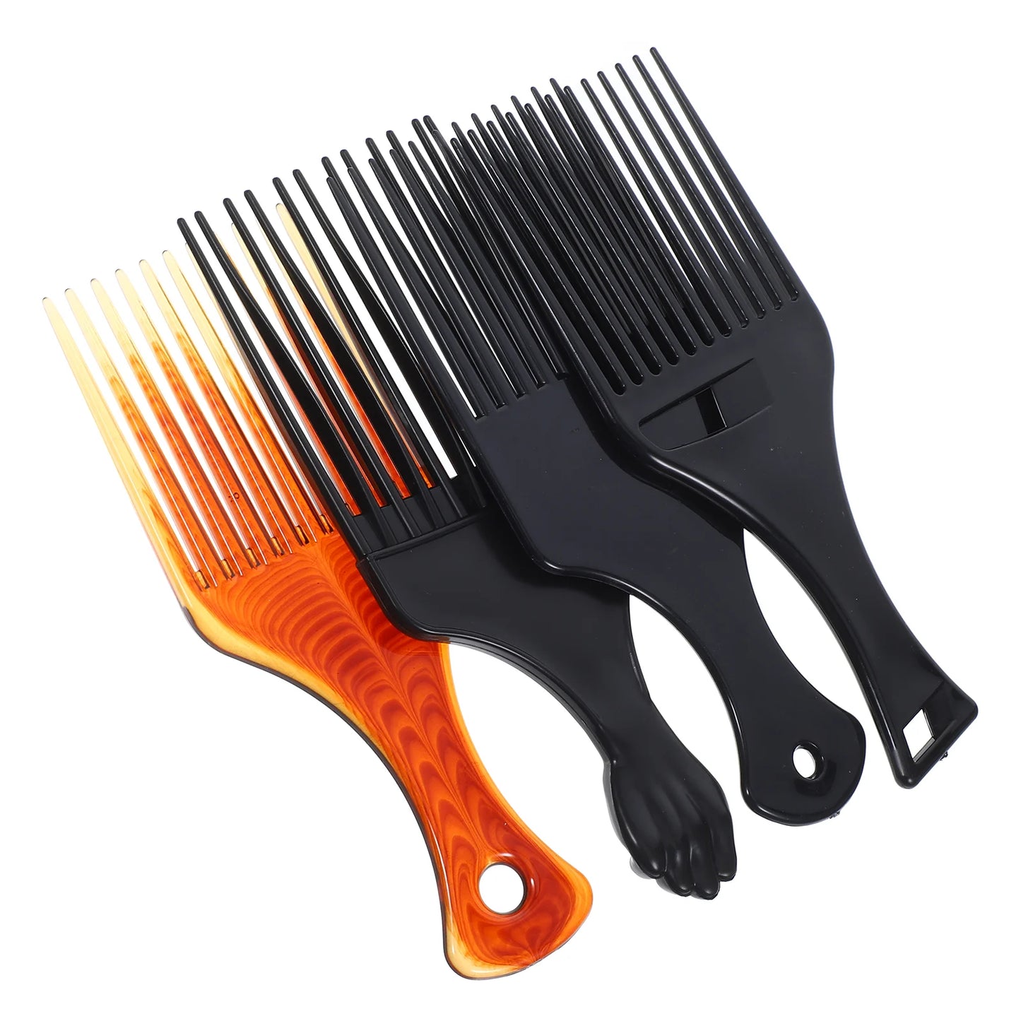 4-Piece Afro Hair Pick Set – Wide Tooth Comb Styling Tools