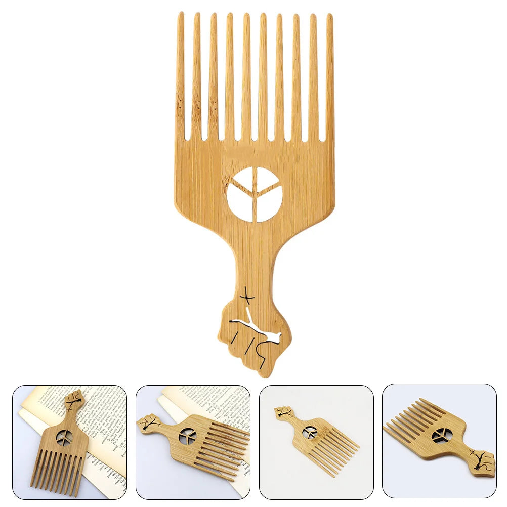 Plastic Hair Comb – Beard & Afro Styling Pick for Men