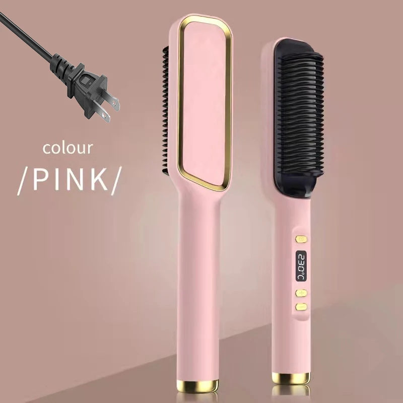Electric Hot Comb – Ionic Straightening Brush, Anti-Scald