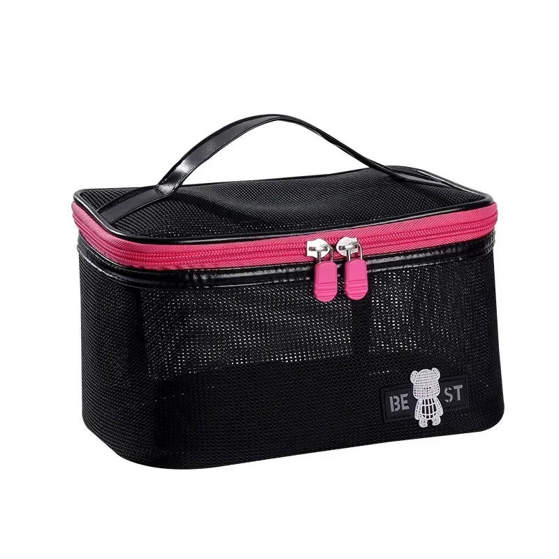 2025 Women’s Makeup Bag – Travel Cosmetic & Brush Organizer