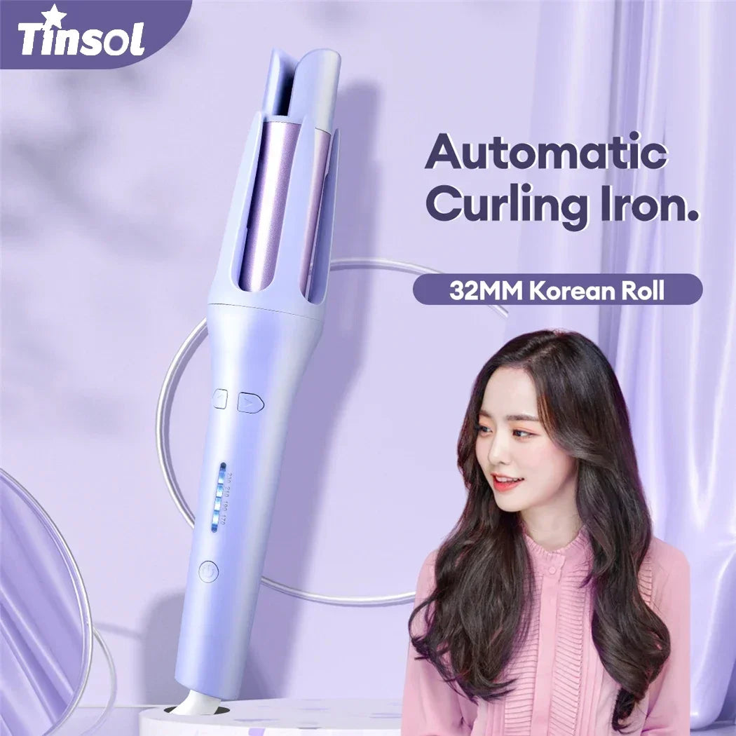 Automatic Curling Iron – 32mm Rotating Ceramic Hair Curler