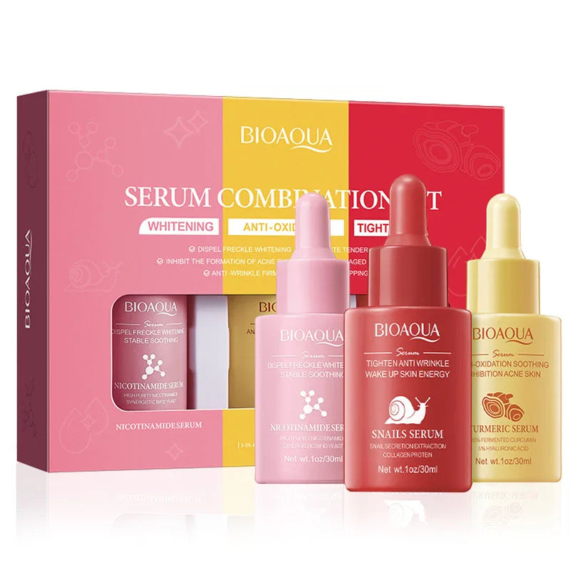 BIOAQUA Serum Set – Vitamin C, Retinol & Hyaluronic