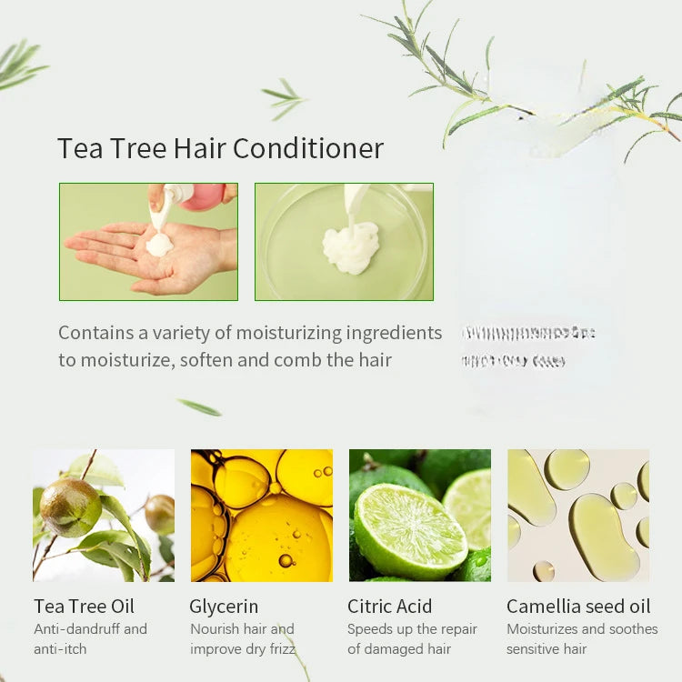 Tea Tree & Argan Oil Shampoo & Conditioner – 473ml Set