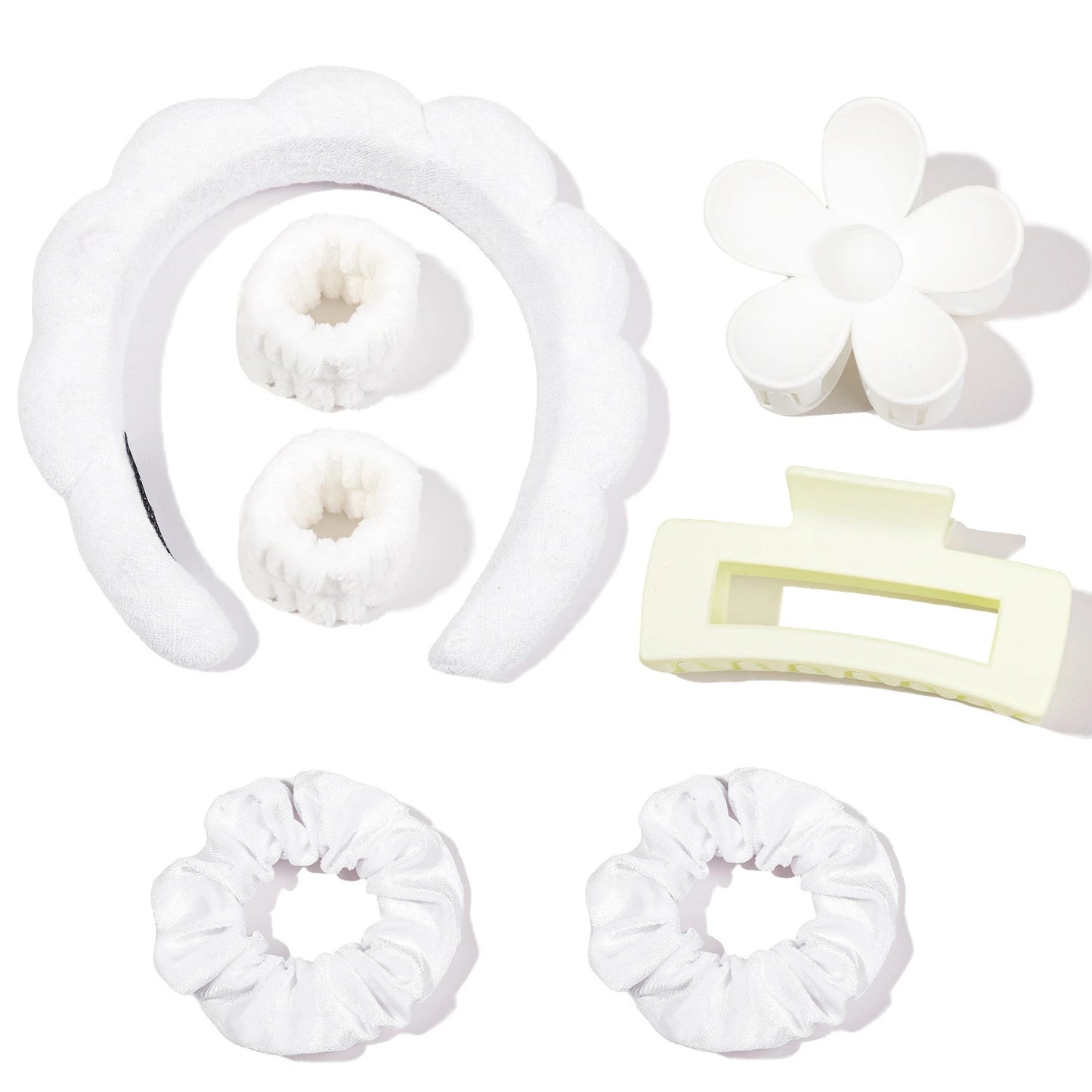 7PCS Skincare Headbands & Wristbands Set – Makeup & Face Wash