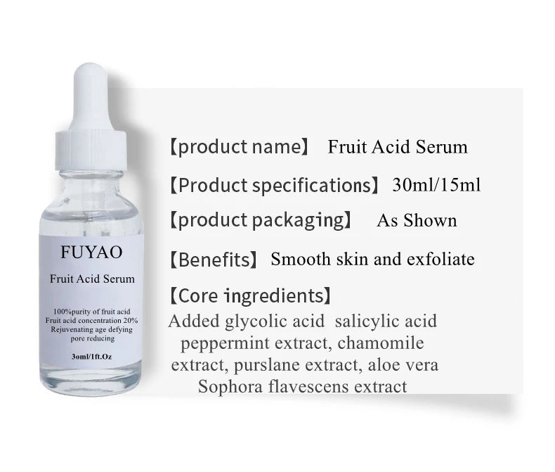 Glycolic & Fruit Acid Essence – 30ml Serum (10PCS)