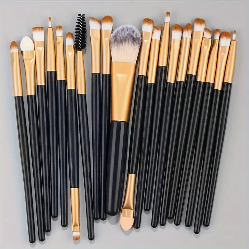 Makeup Brush Set (8–20pcs) – Foundation & Eyeshadow
