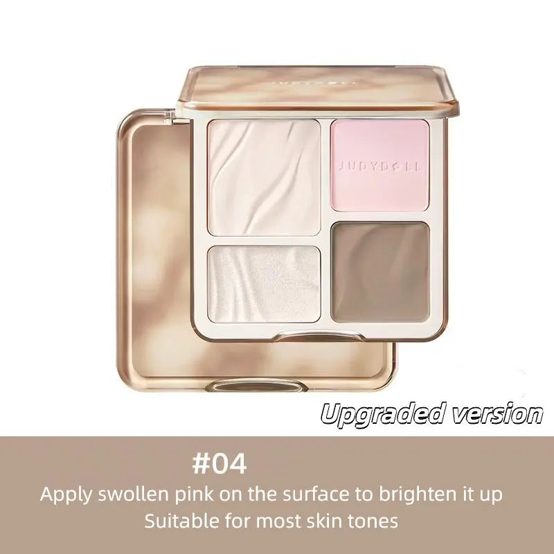 Judydoll Highlighter Palette – Long-Lasting Contour & Shimmer Makeup