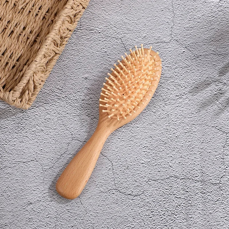 Bamboo Cushion Hair Brush – Scalp Massage Comb
