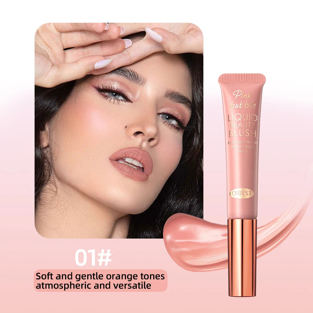 QIBEST Liquid Blusher – Cushion Applicator Cream Cheek Tint