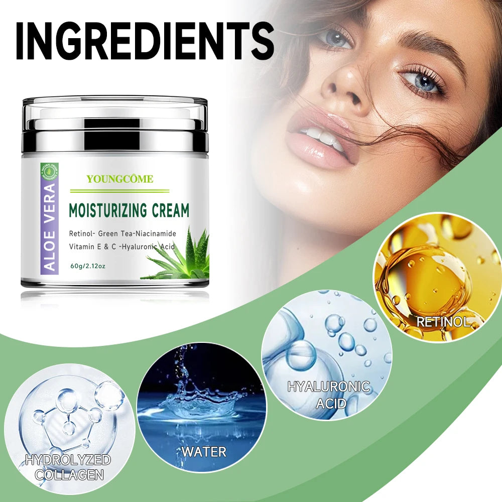 Aloe Vera Cream – Soothing & Anti-Aging Moisturizer