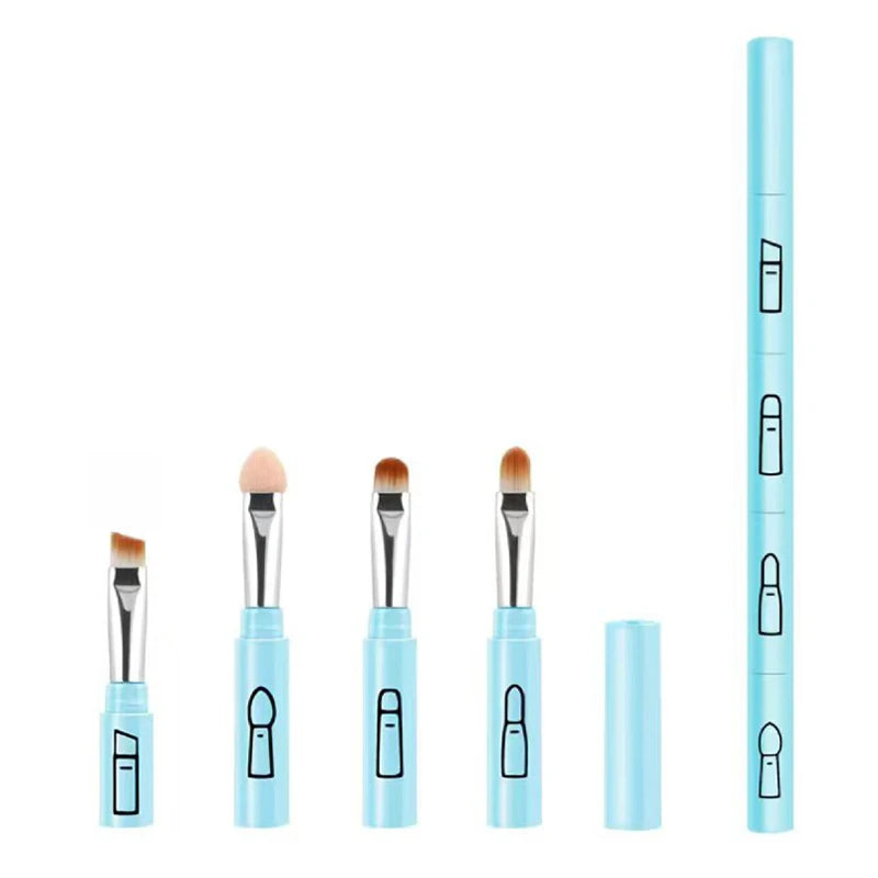 4-in-1 Detachable Makeup Brush Set – Travel Brushes