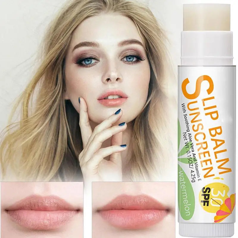 Natural Lip Balm SPF 30 – Moisturizing Fruit Flavor Sticks