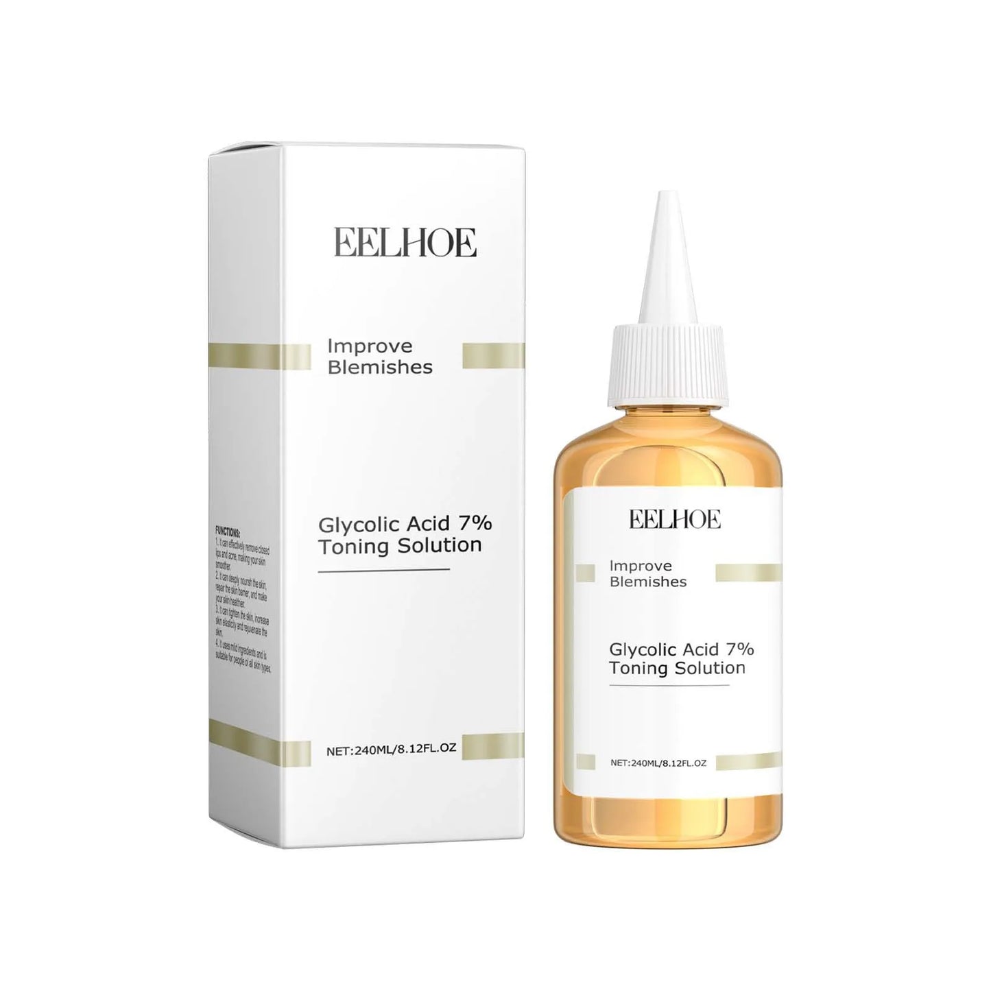 EELHOE Glycolic Acid Toner 7% – Firming & Oil Control (240ml)