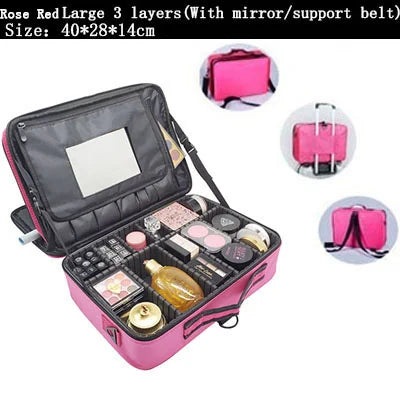 Large Cosmetic Makeup Bag – Travel Storage Case